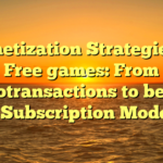 Monetization Strategies in Free games: From Microtransactions to be able to Subscription Models